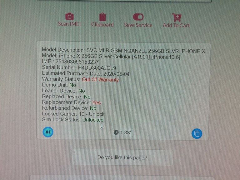 Apple iphone x 256gb Код:01-200915666. Зображення 6