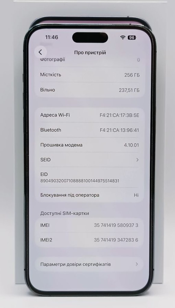 Apple iphone 14 pro max 256gb esim Код:01-200818982. Зображення 12