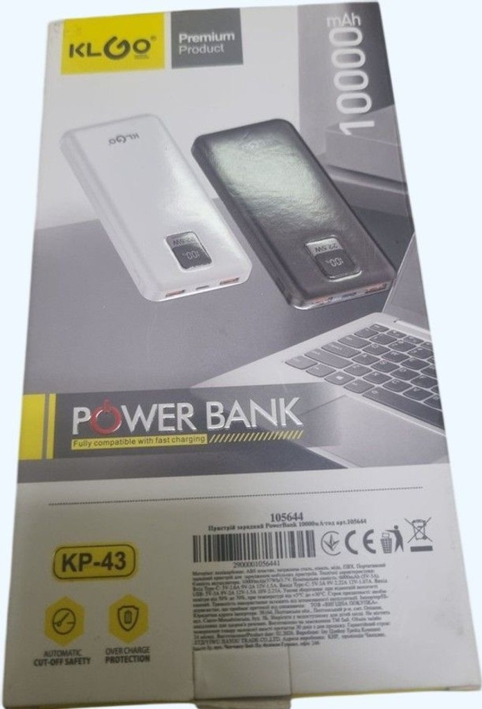 Купити Klgo kp-43 10000mah 22.5w Б/У