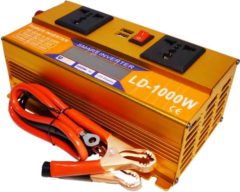 Объявление Smart Inverter 1000W 12V/24V + LCD, золотий Б/У