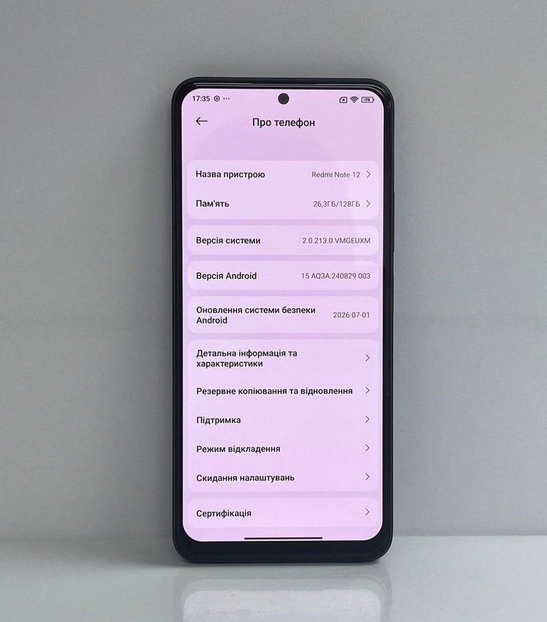 Объявление Xiaomi redmi note 12 4/128gb Б/У