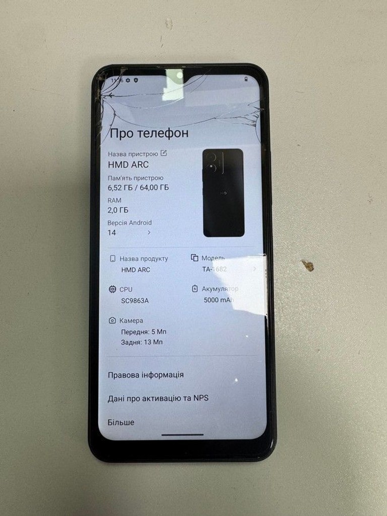 Купить Hmd ARC 2/64GB Shadow Black (6438409102201) Б/У