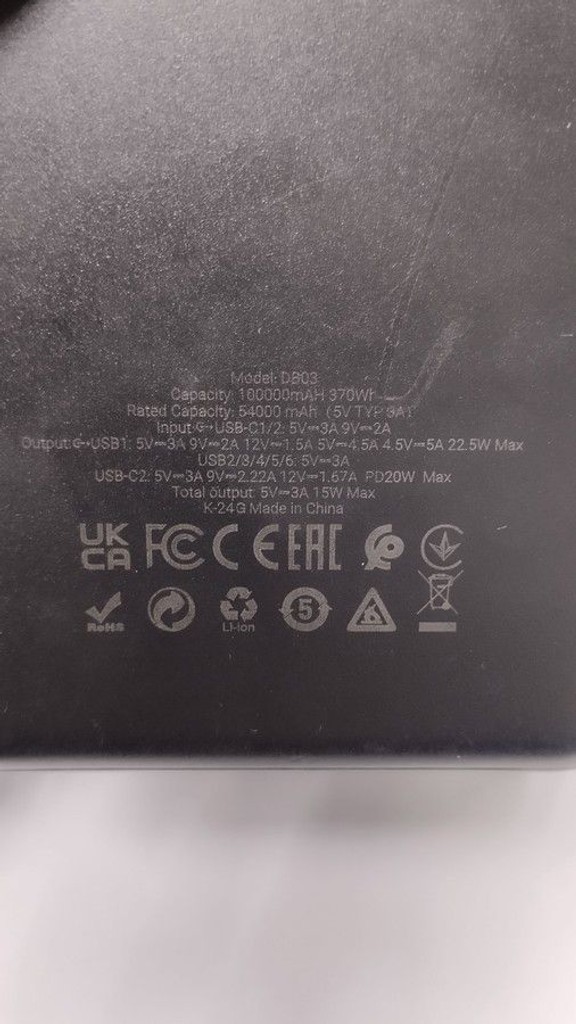 Розпродаж Hoco DB03 Endure 100000mAh 22.5W Black, продавець Техноскарб