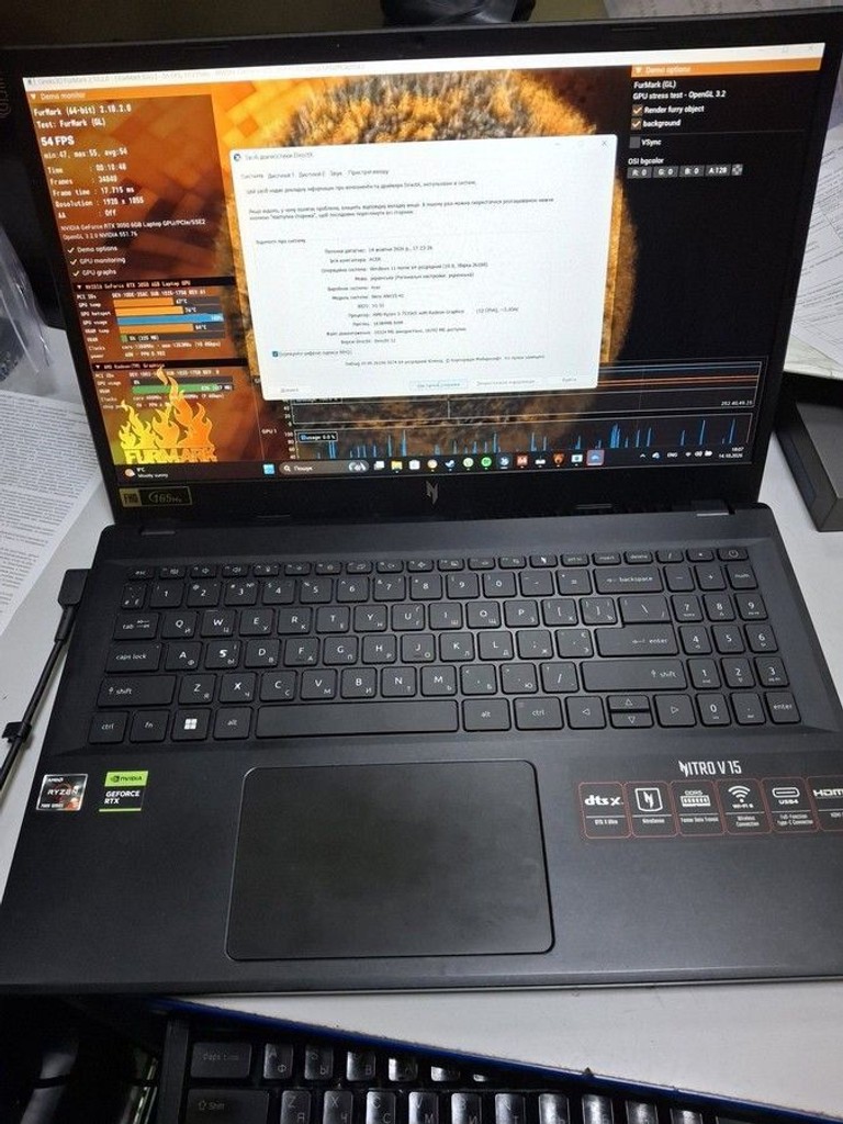 Acer 15/ryzen 5 7535hs ddr5/16gb ddr5/hdd *відсутній/ssd 512 gb/geforce rtx3050 6gb Код:01-201166780. Изображение 5