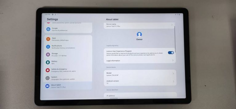 Купить Lenovo p11+ 4/128 w tb j616f Б/У