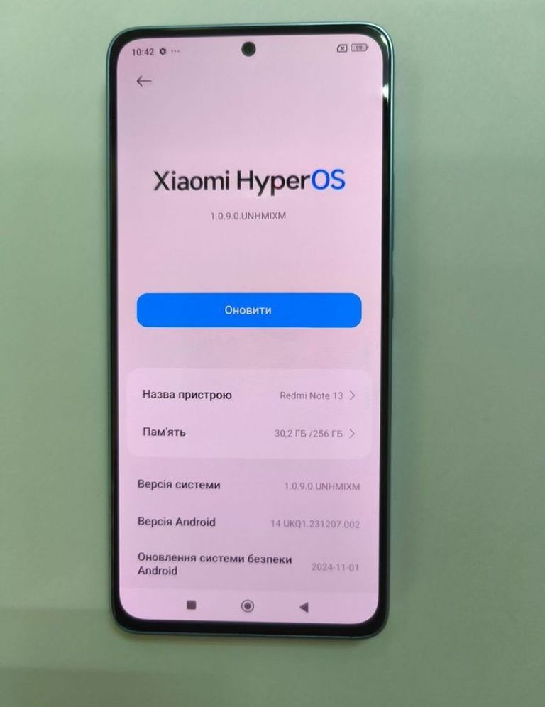 Объявление Xiaomi redmi note 13 4g 8/256gb Б/У