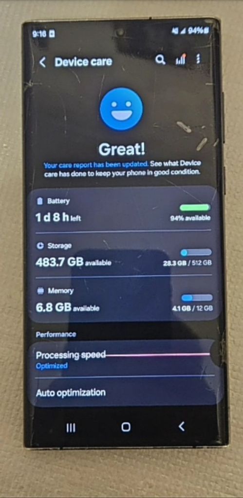 Купити Samsung Galaxy S22 Ultra 12/512GB SM-S908U Phantom black Б/У