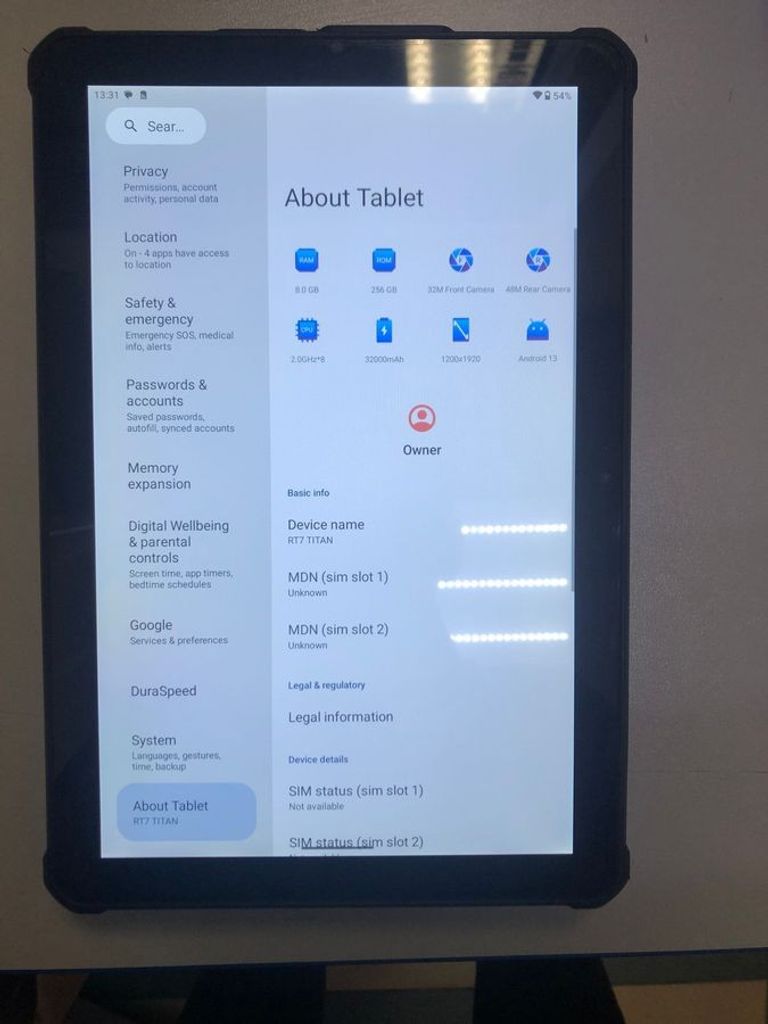 Распродажа Oukitel RT7 8/256GB Black, продавец Техноскарб