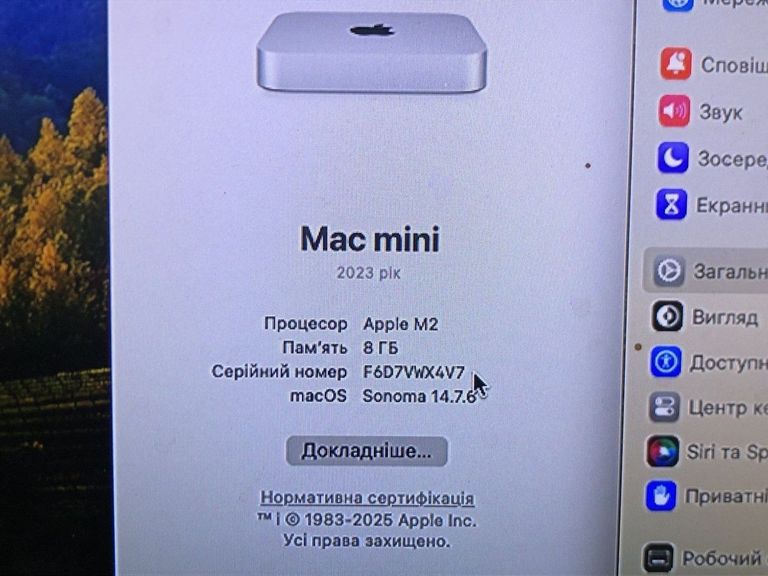Купить Apple mac mini a2686 mmfj3 m2/8core/ram 8gb/ssd256gb Б/У