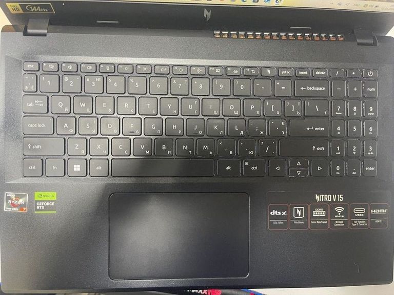 Объявление Acer 15/ryzen 7 7735hs ddr5/16gb ddr5/ssd 512 gb/geforce rtx4050 6gb Б/У