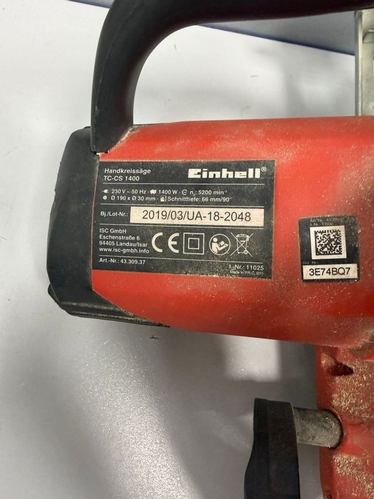 Оголошення Einhell tc-cs 1400 Б/У