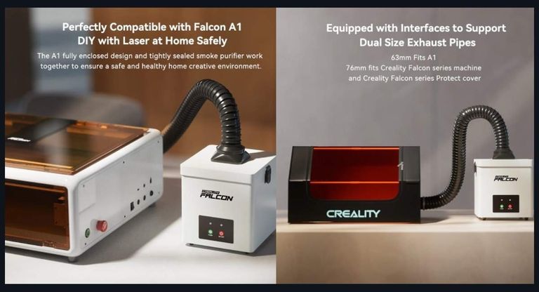 Desktop Creality Falcon Smoke Purifier YW45 для A1 Код:null. Изображение 8