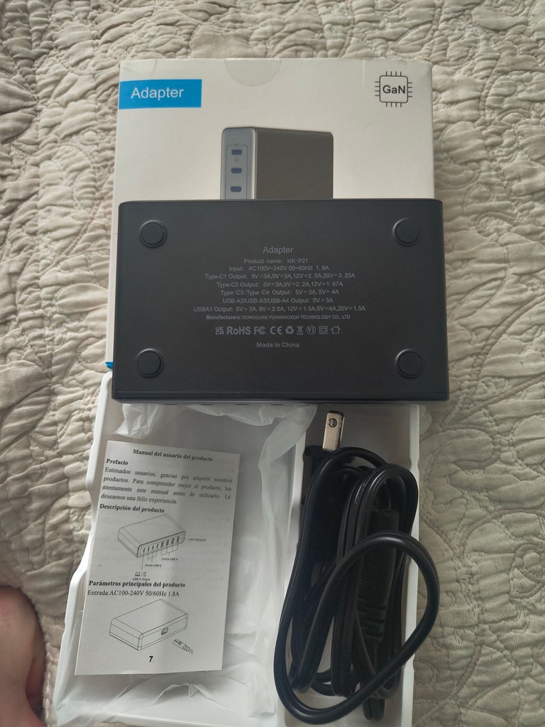 Дешево Adapter USB C 200 Вт GaN 8 в 1 з ломбарду