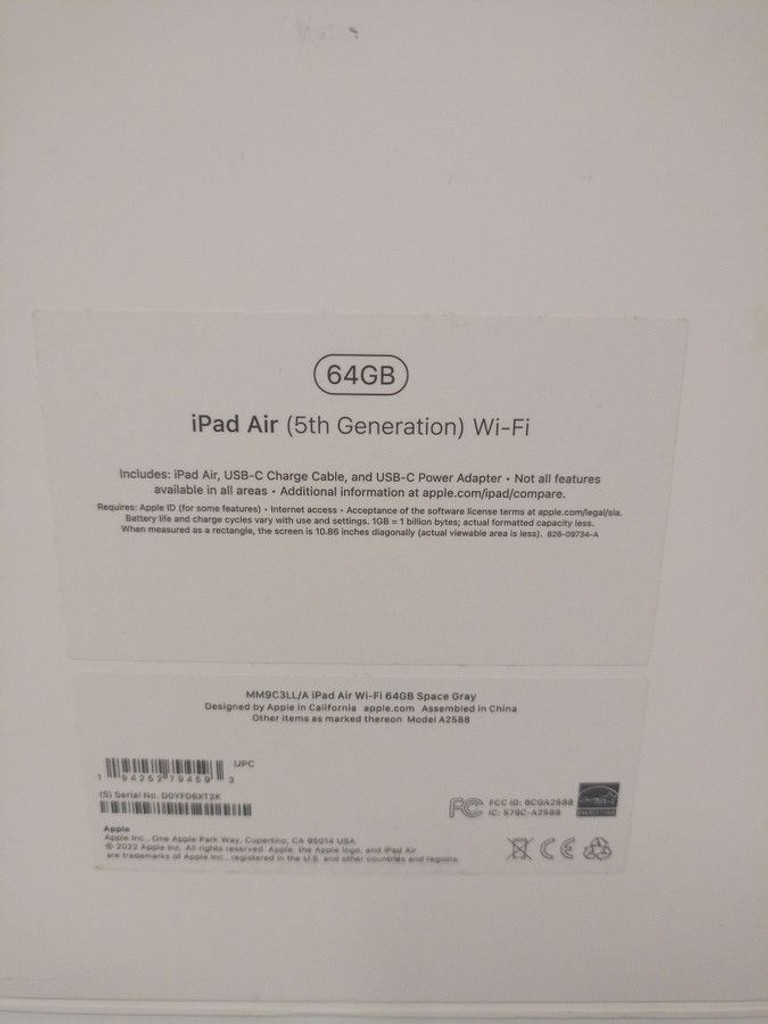 Apple ipad air 2022 wi-fi 64gb Код:01-201144888. Зображення 9