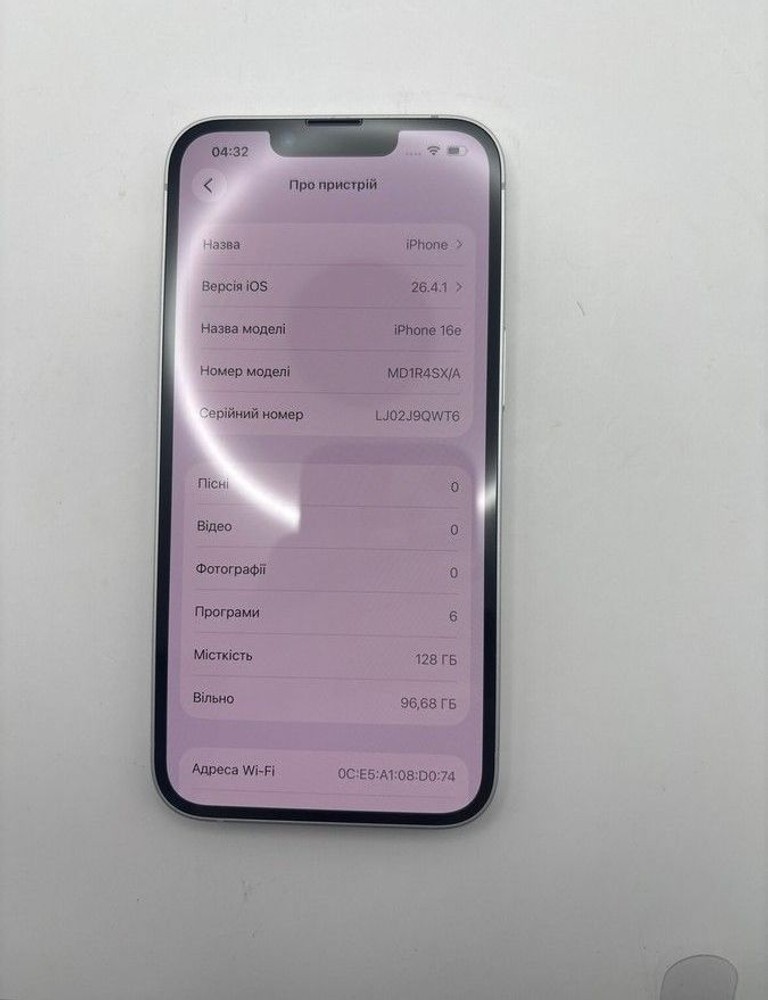 Распродажа Apple iPhone 16e 128GB Black, продавец Техноскарб