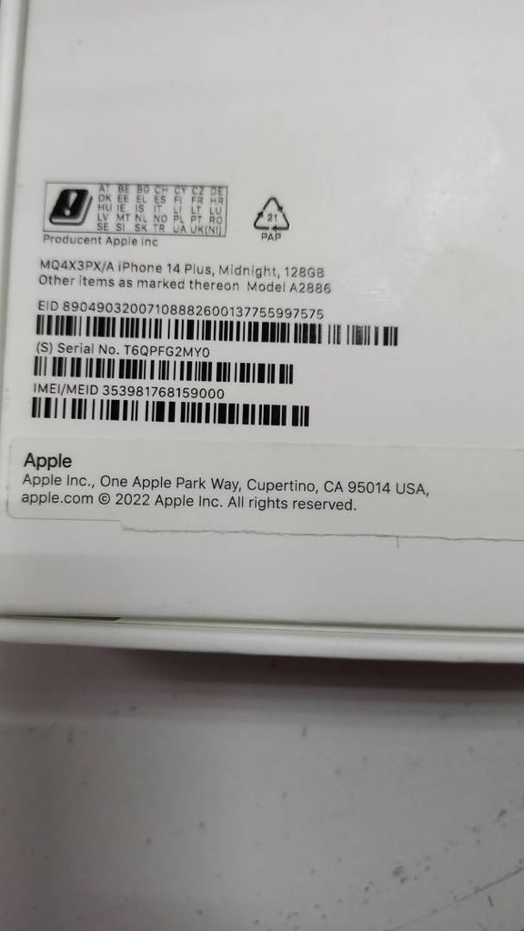 Apple iphone 14 plus 128gb esim Код:01-200409118. Изображение 8