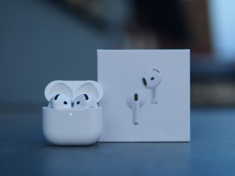 Купить Навушники бездротові AirPods 4 (2024) Lux із шумозаглушенням і гіроскопом. Нові! Б/У