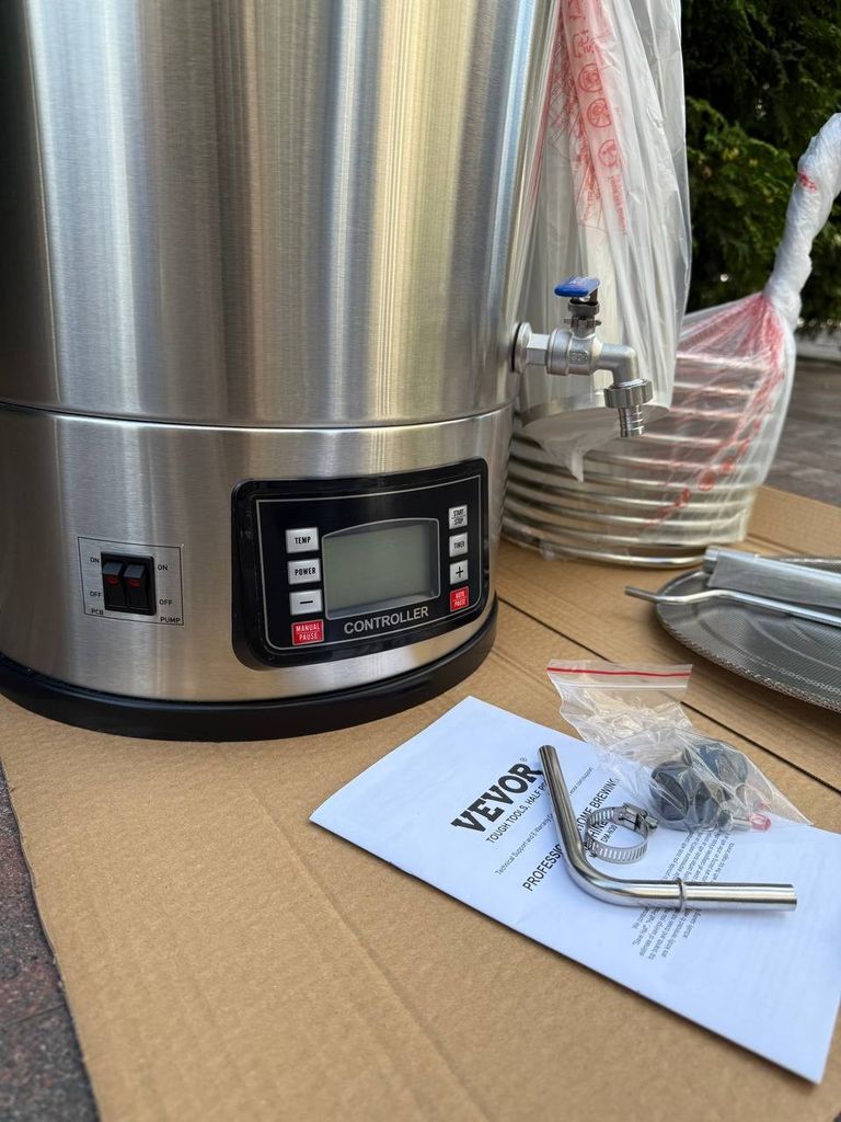 Дешиво Автоматична пивоварня VEVOR 30L с ломбарда