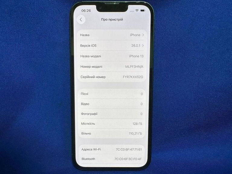 Apple iPhone 13 128GB Blue (MLPK3) Код:01-200744657. Зображення 15