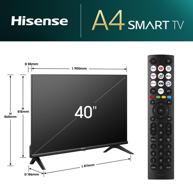 Объявление Hisense 40A4N Smart FullHD Б/У