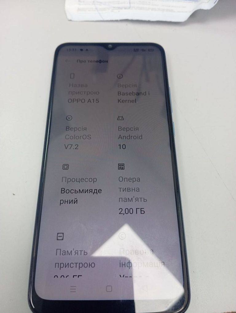 Объявление Oppo a15 2/32gb Б/У