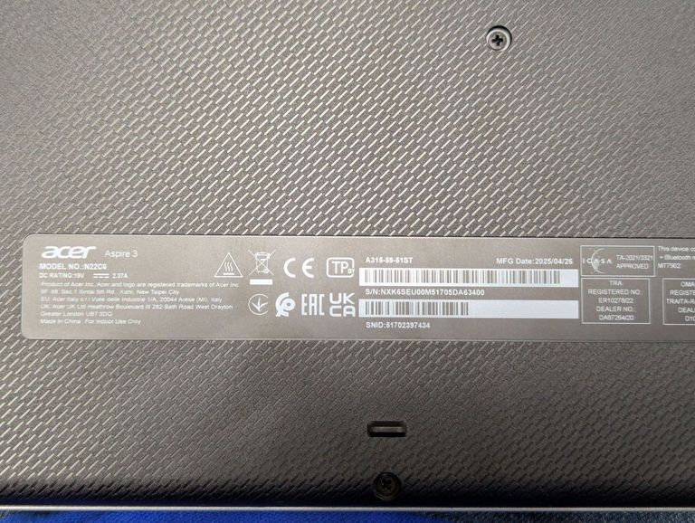 Дешево Acer 15/core i5-1235u ddr5/16gb ddr4/hdd *відсутній/ssd 512 gb/*інтегрована з ломбарду