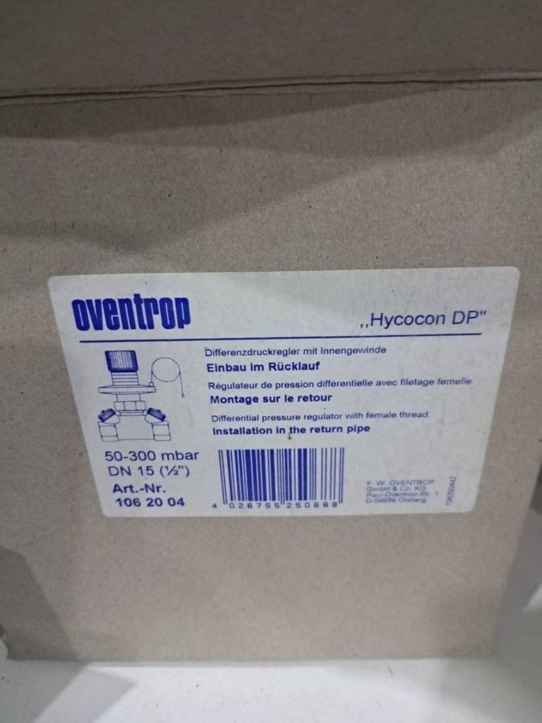 Купить Oventrop hycocon dp 1062004 dn15 50-300mbar Б/У