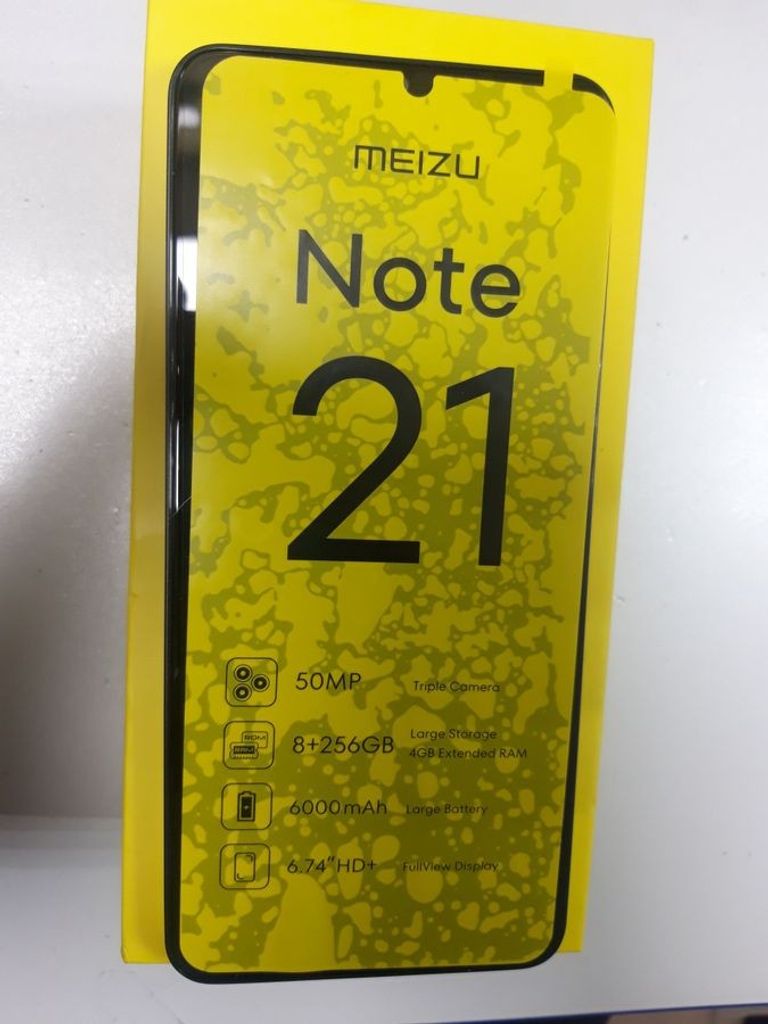 Оголошення Meizu Note 21 4/256GB Black Б/У