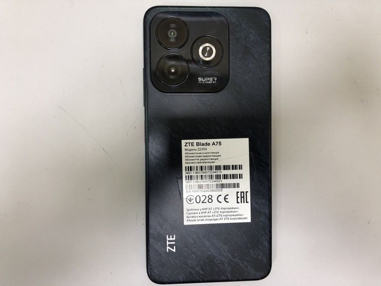 Дешиво Zte Blade A75 4/128GB Black с ломбарда