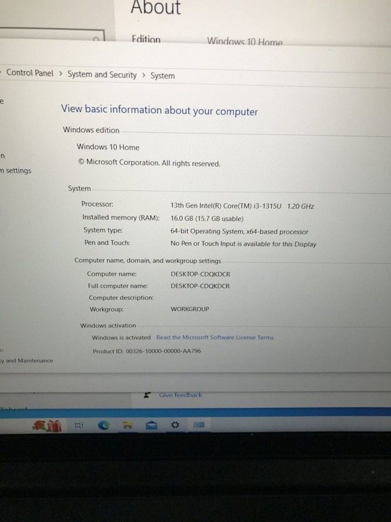 Lenovo 15/core i3-1315u ddr5/16gb ddr5/hdd *відсутній/ssd 512 gb/*інтегрована Код:01-200947034. Зображення 5
