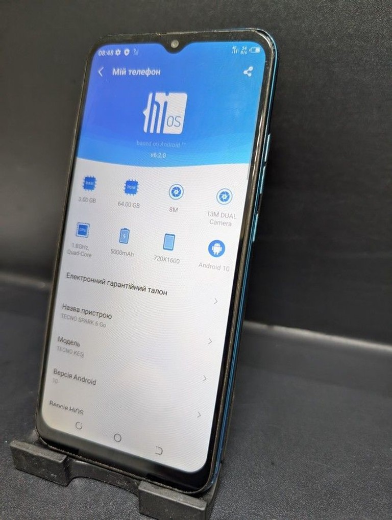 Оголошення Tecno spark 6 go ke5j 3/64gb Б/У