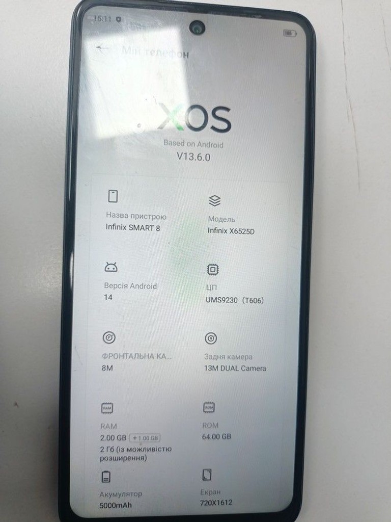 Купити Infinix smart 8 2/64gb Б/У