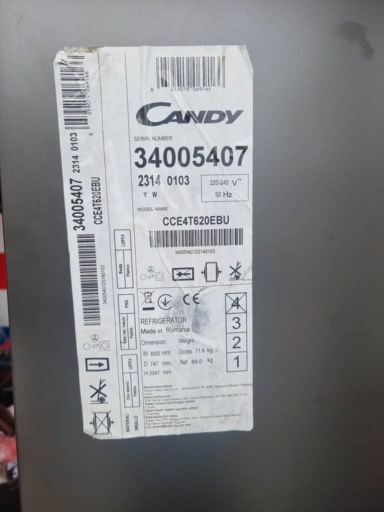 Объявление CANDY CCE4T620EBU Б/У