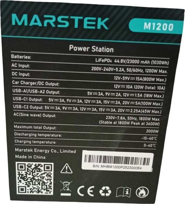 Распродажа Marstek Mercury M1200, продавец Техноскарб