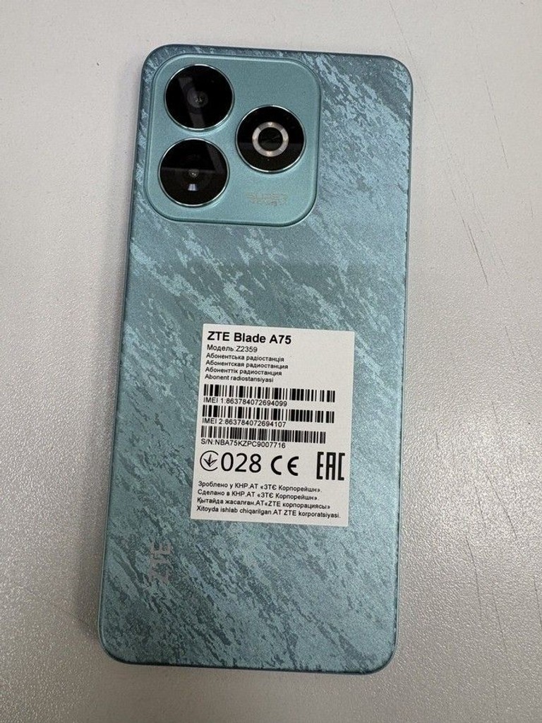 Оголошення Zte Blade A75 4/128GB Black Б/У