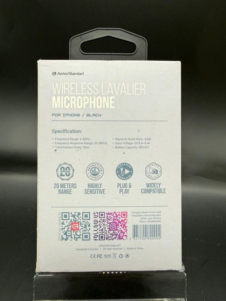 Объявление Wireless lavalier microphone Б/У