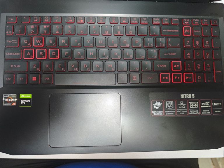 Розпродаж Acer 15/ryzen 5 5600h ddr4/16gb ddr4/hdd *відсутній/ssd 512 gb/geforce gtx1650 4gb, продавець Техноскарб