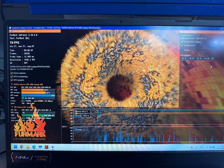 Объявление Asus 15/ryzen 5 7535hs ddr5/16gb ddr5/hdd *відсутній/ssd 1000 gb/geforce rtx3050 4gb Б/У
