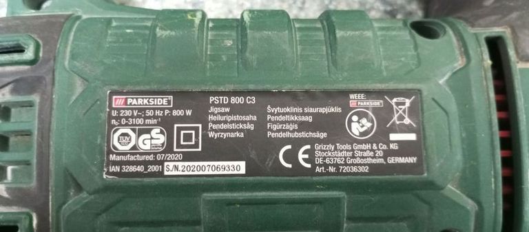 Дешево Parkside PSTD 800 C3 з ломбарду