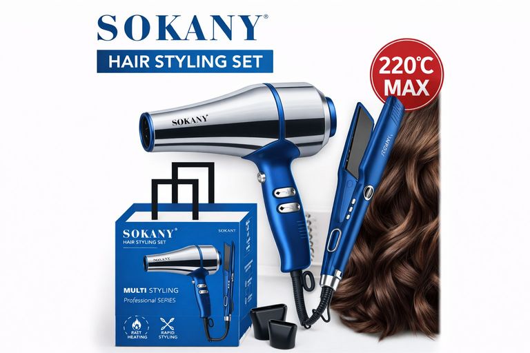 Объявление Sokany SK-14035 2 в 1 Фен + Випрямляч Б/У