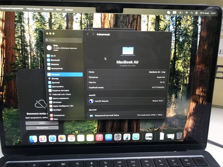 Apple macbook air 13,6" 2025 mc6t4 / apple m4/ 8 core gpu/ ram 16gb/ ssd 256gb/ a3240 Код:01-200833374. Изображение 5