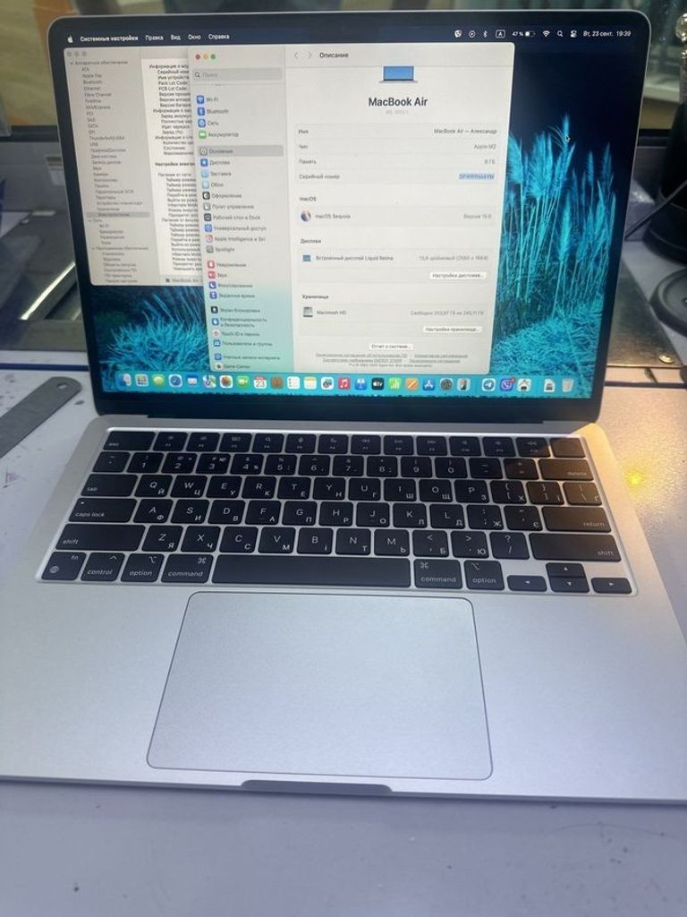 Купити Apple macbook air 13,6" m2 2022 Б/У
