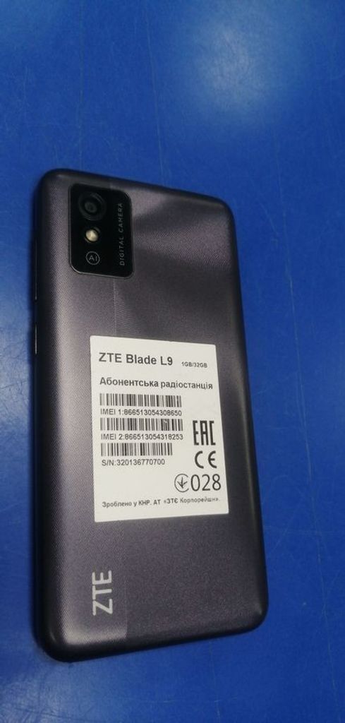 Zte Blade L9 1/32GB Blue Код:01-200903964. Зображення 7