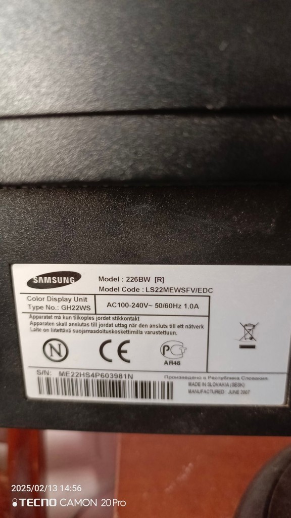 Дешиво Samsung SyncMaster 223BW с ломбарда