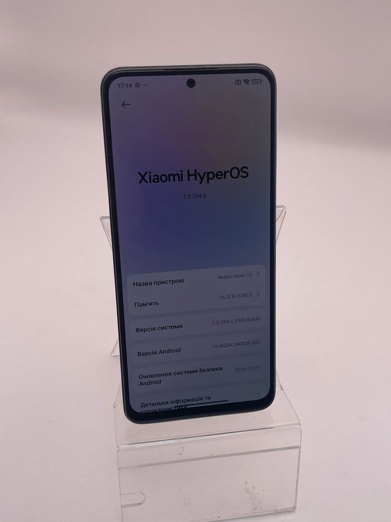 Объявление Xiaomi redmi note 12 6/128gb Б/У