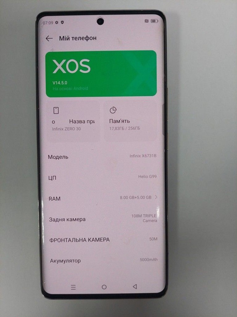 Дешиво Infinix x6731b zero 30 4g 8/256gb с ломбарда