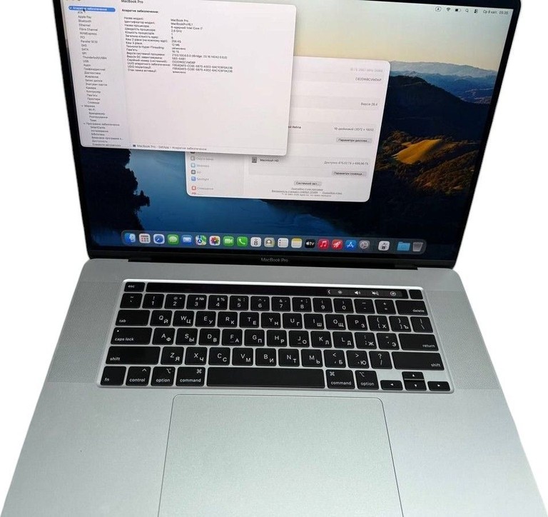 Купити Apple macbook pro 16" 2019 a2141 core i7 2,6ghz/ram 16gb/ssd 512gb/intel graphics 630 Б/У