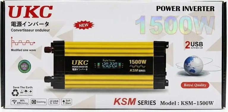 Объявление UKC Жовтий з 12-220V, 1500Вт, 2хUSB Б/У
