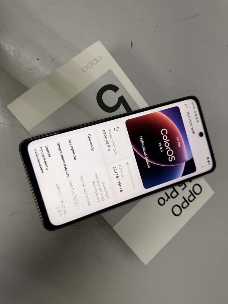 Оголошення Oppo a5 pro 4g 8/256gb Б/У