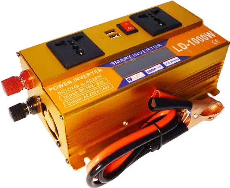 Smart Inverter 1000W 12V/24V + LCD, золотий Код:null. Изображение 6